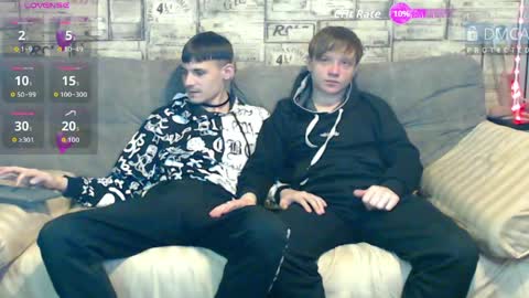 Snapshot of passionate_bonds chatting on May 12, 2:30 am Max tall dark-haired guy with tattoos and Phil blond-haired online show from May 12, 2:30 am