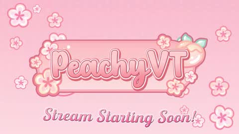 Snapshot of peachyvt chatting on February 18, 7:48 am Peachy aka Emmi or Mimi online show from February 18, 7:48 am