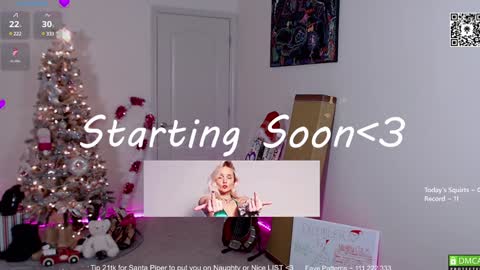 Snapshot of petitebrat chatting on December 18, 1:02 pm PiperAvery online show from December 18, 1:02 pm