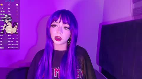 Snapshot of purplelilith3 chatting on July 4, 7:47 am Purple Lilith online show from July 4, 7:47 am