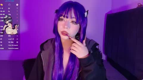 Snapshot of purplelilith3 chatting on July 20, 5:11 am Purple Lilith online show from July 20, 5:11 am