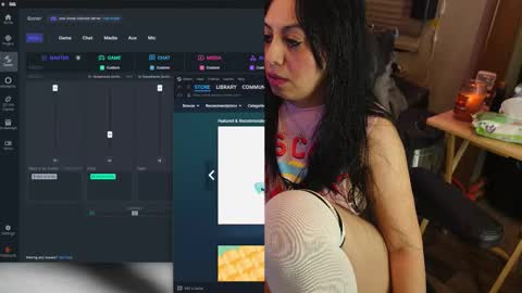 Snapshot of roknblaze chatting on February 6, 1:43 am Rok-N-Blaze online show from February 6, 1:43 am