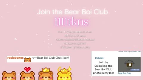 Rosie Bones online show from December 14, 12:16 am