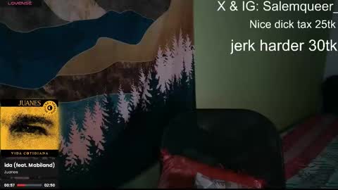 Snapshot of salemqueer_ chatting on December 1, 2:11 pm Sam online show from December 1, 2:11 pm