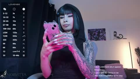 Snapshot of satanbabee_ chatting on February 7, 12:36 am im expecting 300 thumbs up on my altar online show from February 7, 12:36 am