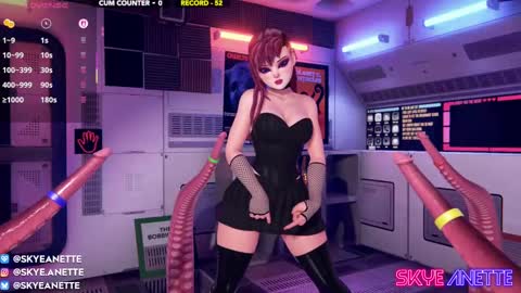 Snapshot of skyeanette chatting on February 23, 2:18 am SkyeAnette online show from February 23, 2:18 am