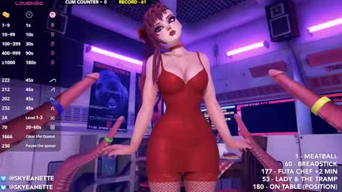 SkyeAnette online show from February 13, 2:18 am