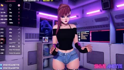 Snapshot of skyeanette chatting on June 7, 1:10 am SkyeAnette online show from June 7, 1:10 am