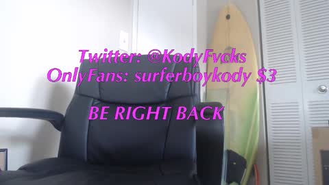 Snapshot of surferboykody chatting on March 26, 8:25 pm surferboykody online show from March 26, 8:25 pm