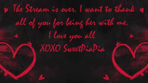 Snapshot of sweetpiapia chatting on March 9, 1:25 am sweetpiapia online show from March 9, 1:25 am