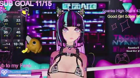 Snapshot of tadakonyanko chatting on May 6, 1:47 am Tadako Nyanko online show from May 6, 1:47 am