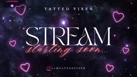 Snapshot of tatted_vixen chatting on August 4, 8:33 pm Tatted Queen online show from August 4, 8:33 pm