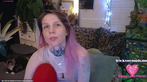 Snapshot of tricky_nymph chatting on February 24, 12:05 pm Cassie online show from February 24, 12:05 pm
