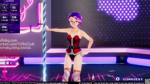 Snapshot of vexruby chatting on December 19, 11:14 pm Vex Ruby online show from December 19, 11:14 pm