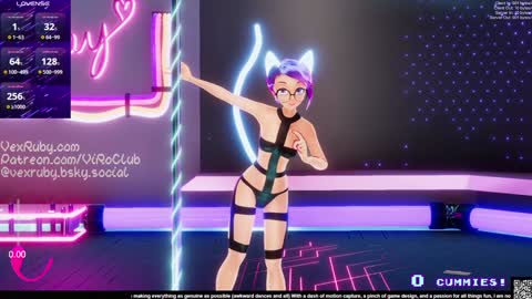 Snapshot of vexruby chatting on January 26, 1:09 am Vex Ruby online show from January 26, 1:09 am