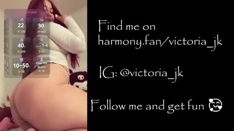 Snapshot of victoriajk chatting on September 10, 12:05 pm Victoria online show from September 10, 12:05 pm