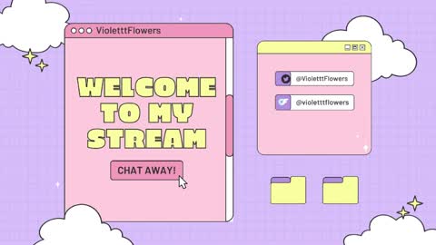 Snapshot of violetttflowers chatting on March 29, 4:12 am Violet Flowers online show from March 29, 4:12 am