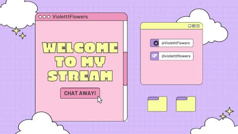 Snapshot of violetttflowers chatting on April 5, 6:49 pm Violet Flowers online show from April 5, 6:49 pm