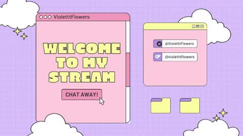 Snapshot of violetttflowers chatting on April 26, 11:46 pm Violet Flowers online show from April 26, 11:46 pm