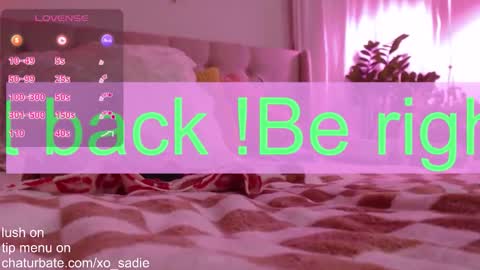 Snapshot of xo_sadie chatting on February 3, 4:21 am Xo Sadie online show from February 3, 4:21 am