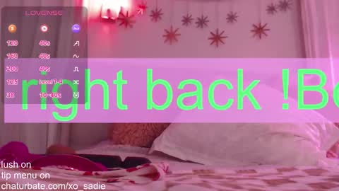 Snapshot of xo_sadie chatting on February 19, 8:21 am Xo Sadie online show from February 19, 8:21 am
