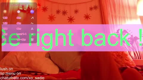 Snapshot of xo_sadie chatting on March 30, 6:14 am Xo Sadie online show from March 30, 6:14 am