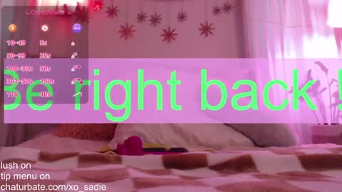 Snapshot of xo_sadie chatting on April 12, 1:54 am Xo Sadie online show from April 12, 1:54 am