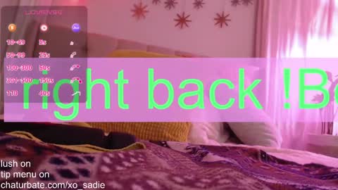 Snapshot of xo_sadie chatting on April 20, 6:27 am Xo Sadie online show from April 20, 6:27 am