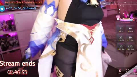 Snapshot of yourcutewaifu chatting on April 11, 12:48 am Lina Fansly online show from April 11, 12:48 am