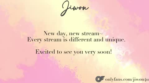 J i w o n   online show from June 28, 8:15 pm