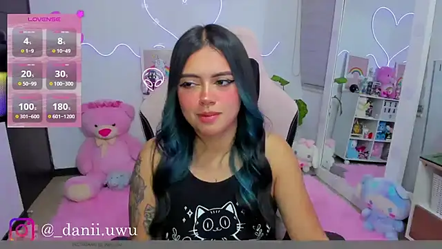 Snapshot of CuteDani_ chatting on March 16, 4:07 am CuteDani online show from March 16, 4:07 am