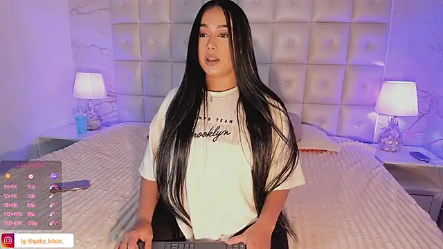 Snapshot of Gaby_Blaze chatting on January 14, 5:56 pm Gaby Blaze online show from January 14, 5:56 pm