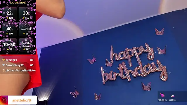 Anette  online show from January 16, 1:48 am