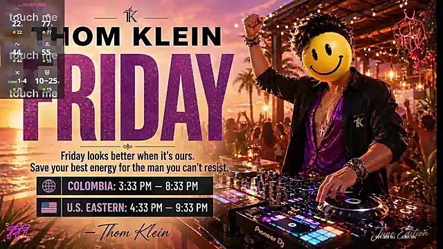 Snapshot of thomklein chatting on July 17, 8:03 pm thomklein online show from July 17, 8:03 pm