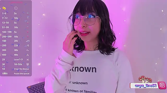 arysUwU online show from March 18, 1:20 am