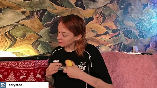 Snapshot of CrystalRey chatting on December 24, 3:16 am CrystalRey online show from December 24, 3:16 am