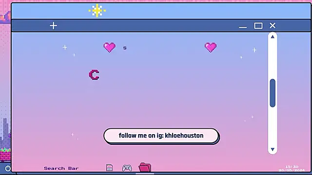 Snapshot of your_khloe chatting on February 17, 1:40 pm your khloe online show from February 17, 1:40 pm