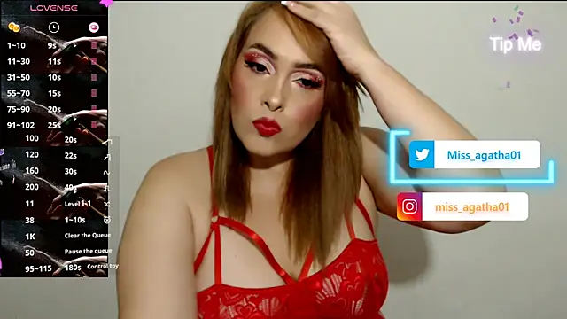 Snapshot of Miss_Agatha chatting on February 15, 2:37 am Miss Agatha online show from February 15, 2:37 am