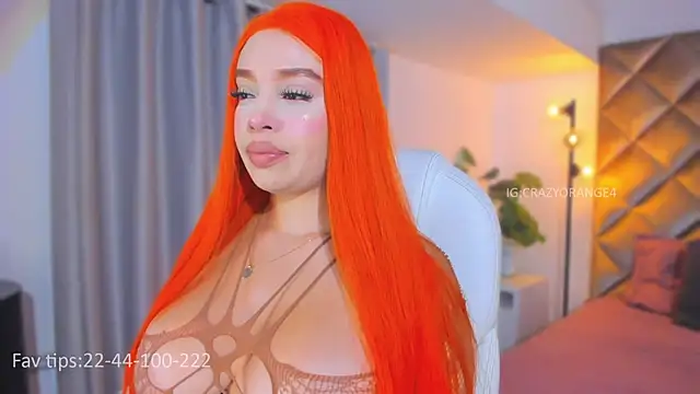Snapshot of Crazyorange_ chatting on July 2, 10:10 am Crazyorange online show from July 2, 10:10 am