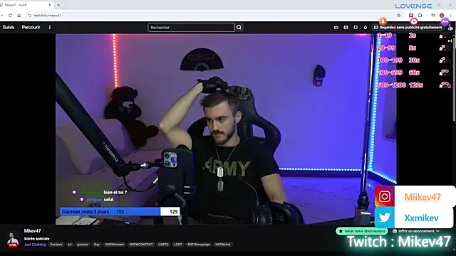 Snapshot of Mikev chatting on September 8, 6:07 pm Mikev online show from September 8, 6:07 pm