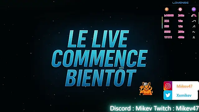 Snapshot of Mikev chatting on November 10, 7:13 pm Mikev online show from November 10, 7:13 pm