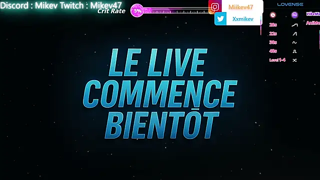 Snapshot of Mikev chatting on February 19, 6:59 pm Mikev online show from February 19, 6:59 pm