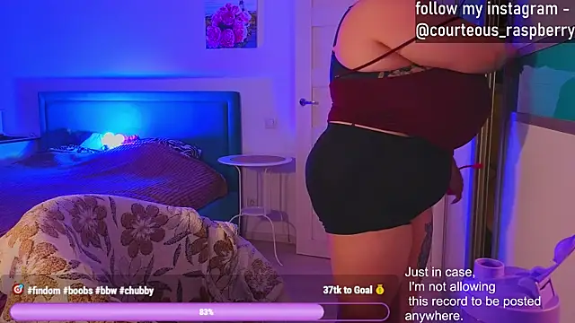 Snapshot of courteous_raspberrry chatting on January 21, 1:54 pm courteous raspberrry online show from January 21, 1:54 pm