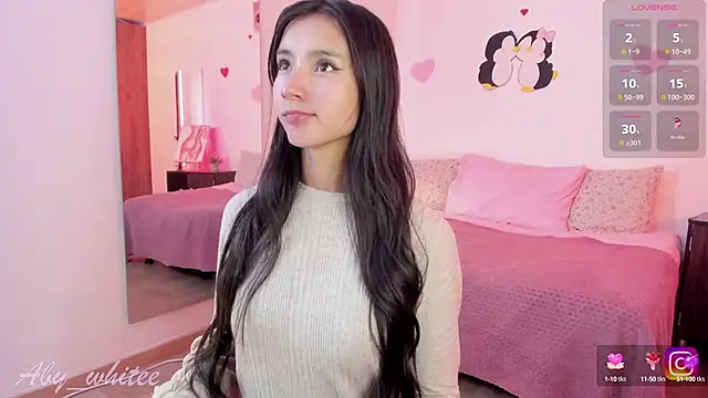 Snapshot of AbyWhitee chatting on March 13, 1:43 am AbyWhitee online show from March 13, 1:43 am