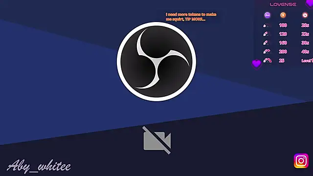 Snapshot of AbyWhitee chatting on October 18, 12:57 am AbyWhitee online show from October 18, 12:57 am