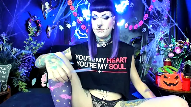 Purple Coffin666 online show from October 9, 8:56 am