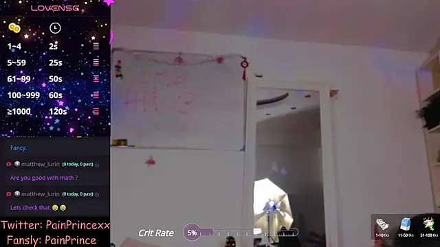 pain princee online show from December 25, 6:09 pm