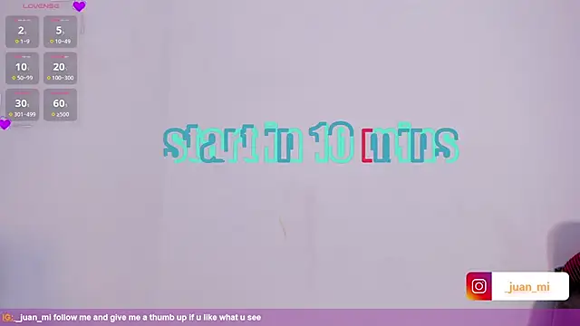 Snapshot of juanmiss chatting on October 15, 10:04 am juanmiss online show from October 15, 10:04 am