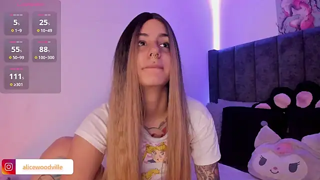 Snapshot of Alice_woodville chatting on February 13, 3:46 pm Alice woodville online show from February 13, 3:46 pm