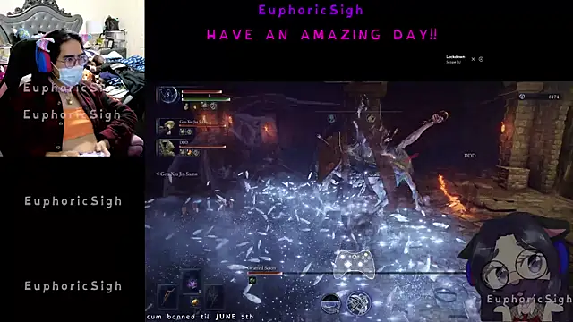 Snapshot of EuphoricSigh chatting on April 21, 3:39 pm EuphoricSigh online show from April 21, 3:39 pm